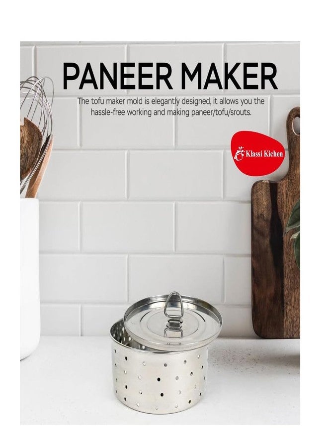 KLASSI KICHEN Stainless Steel Paneer Maker (Round) - Image 3